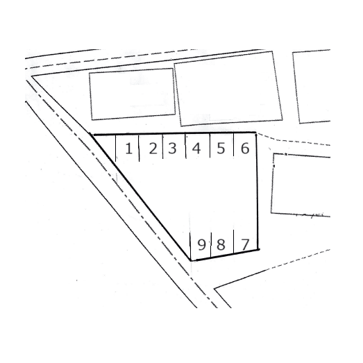 枝廣月極駐車場の駐車配置図