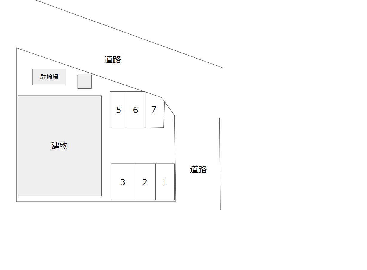 ディアコート村田の駐車配置図