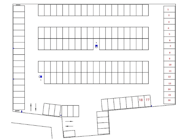 小金井駅前第2の駐車配置図