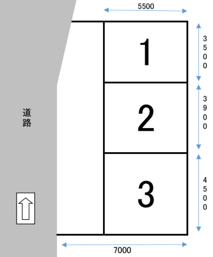 ひろびろ駐車場の駐車配置図