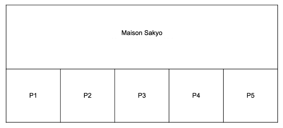 Maison Sankyoの駐車配置図