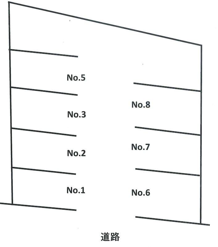 北小金パーキングの駐車配置図