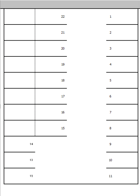 南安城駅東パーキングの駐車配置図