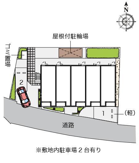 クレイノ上野西暁美(55716)の駐車配置図