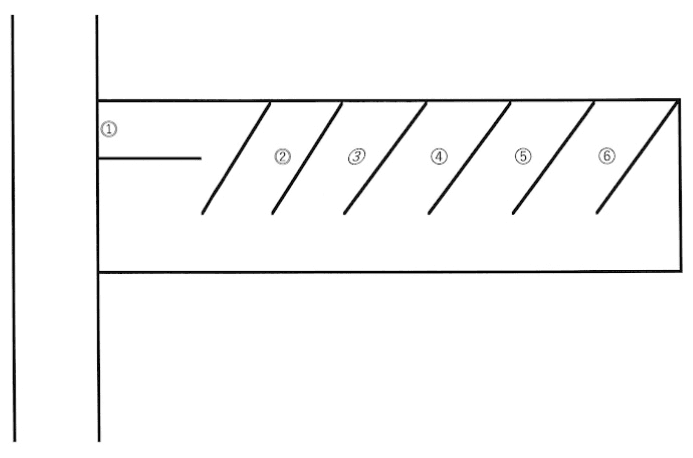 新城契約駐車場の駐車配置図