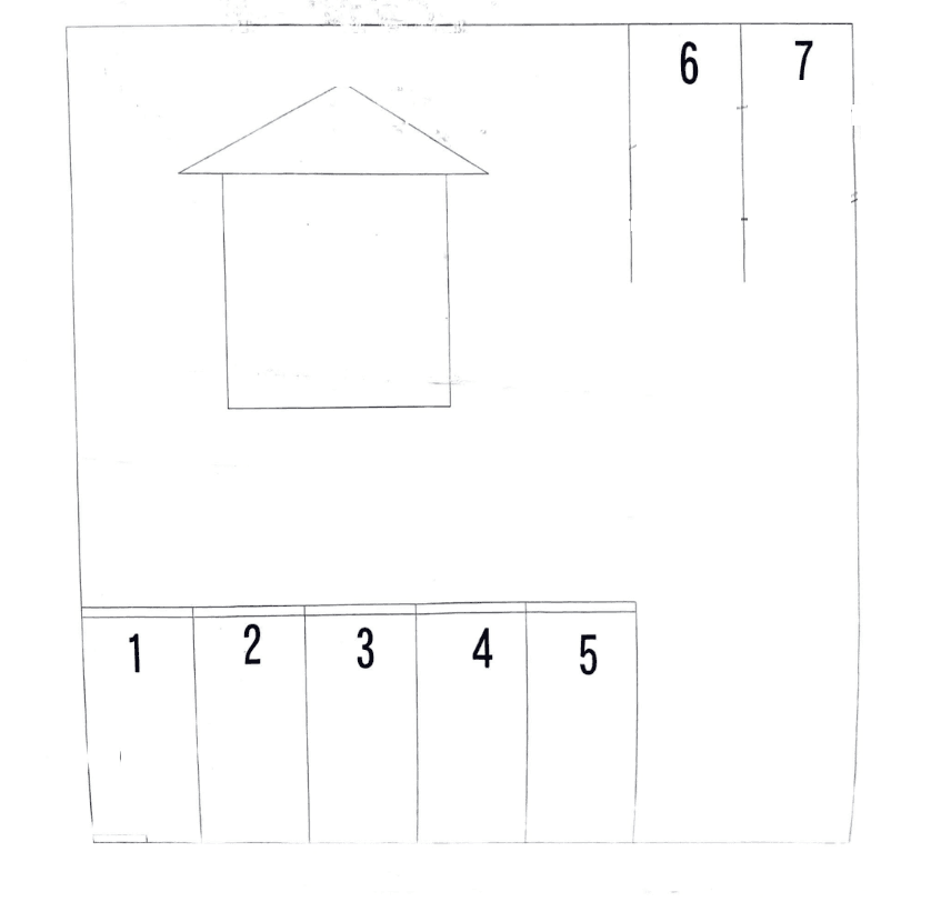 新垣氏契約駐車場の駐車配置図