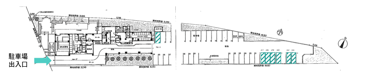 福住1条2丁目駐車場の駐車配置図