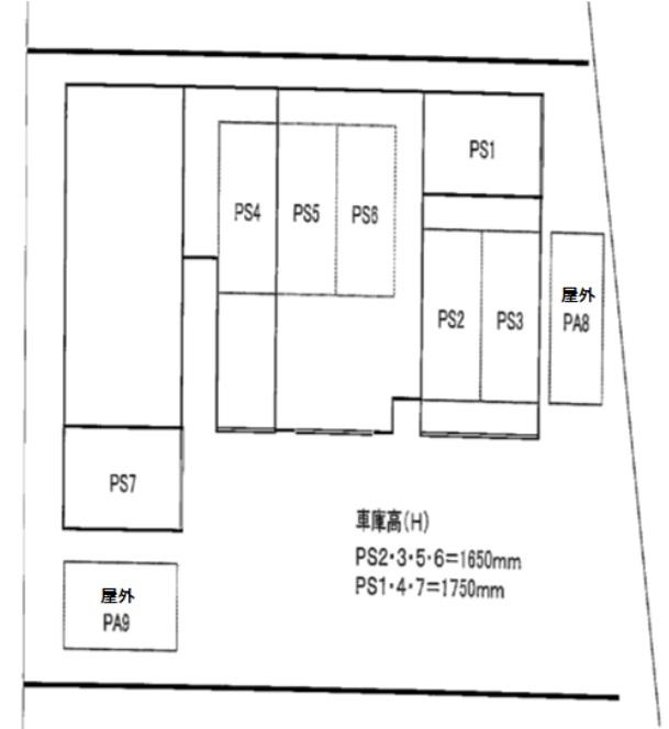 こぉぽらす31の駐車配置図