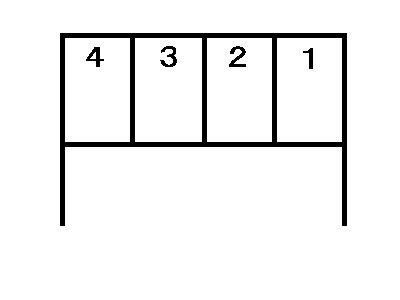 春日町駐車場の駐車配置図