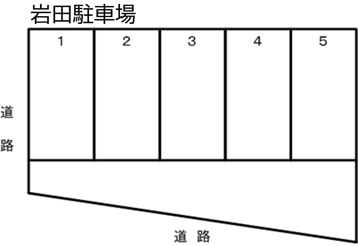 岩田駐車場の駐車配置図