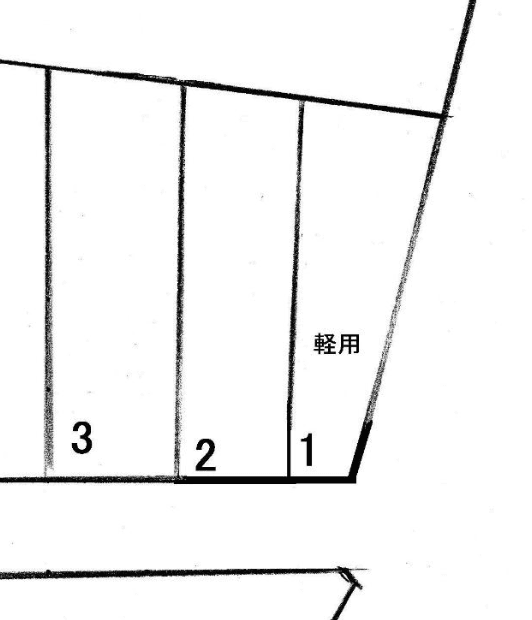 ユーユーガレージNO、7の駐車配置図