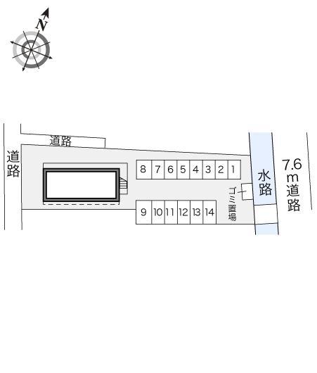 コンフォートウッズ(16418)の駐車配置図