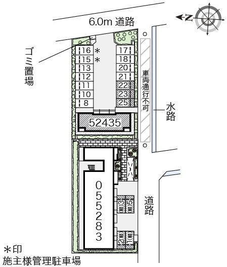 西宮北五番館(52435)の駐車配置図