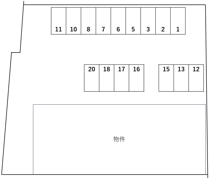 屋敷(YASHIKI)の駐車配置図