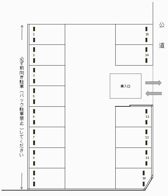 J-775の駐車配置図