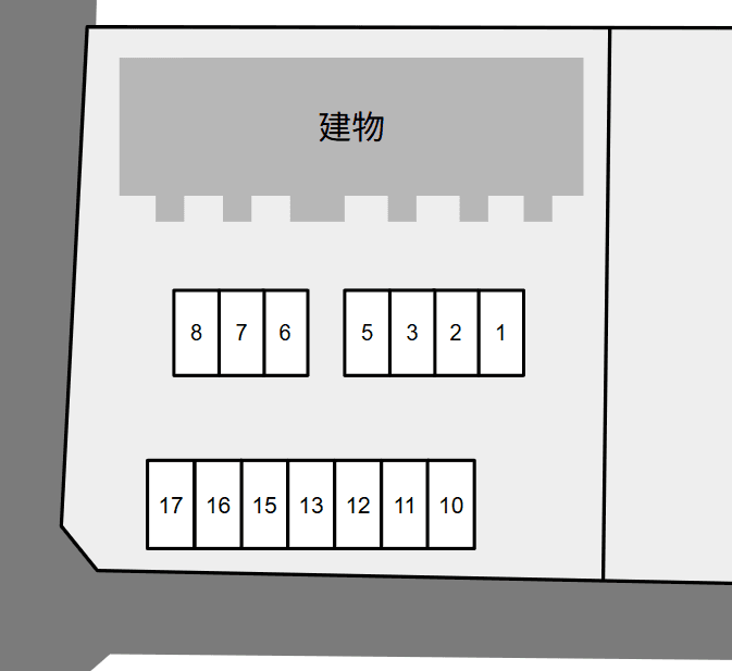 Prado I's別駐車場の駐車配置図
