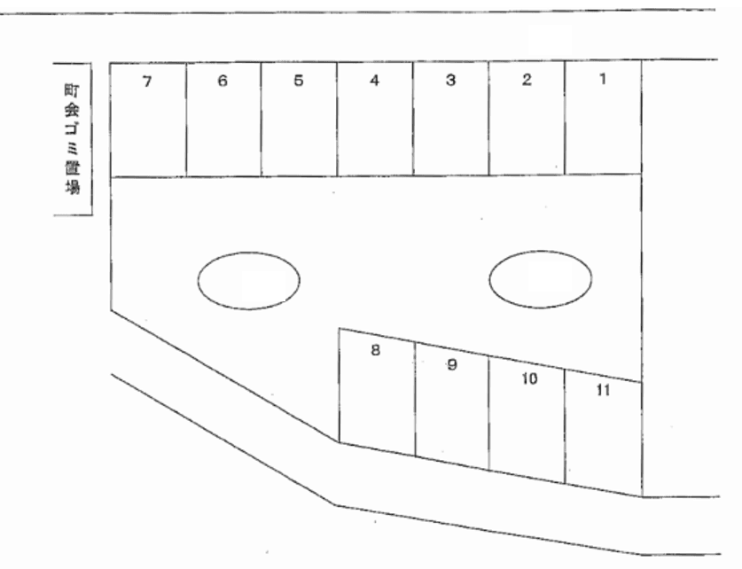 高橋第2駐車場の駐車配置図