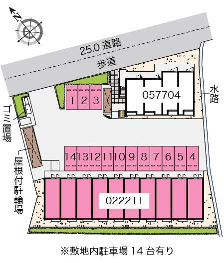 大岩(22211)の駐車配置図