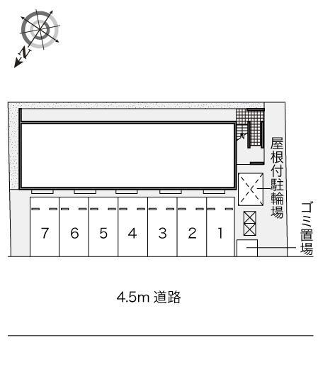 BAYSIDE 那覇(46340)の駐車配置図