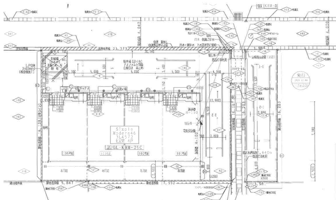 Suhdeの駐車配置図