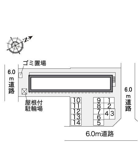 悠創ヶ丘(31012)の駐車配置図