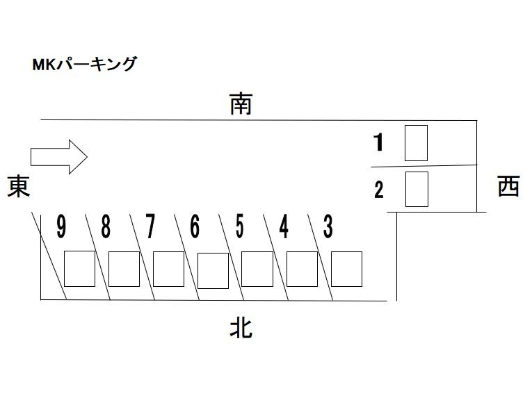 MKパーキングの駐車配置図