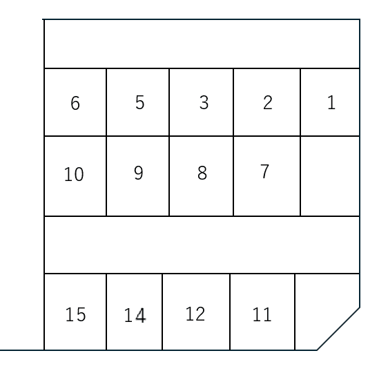 牧野町54-10駐車場の駐車配置図
