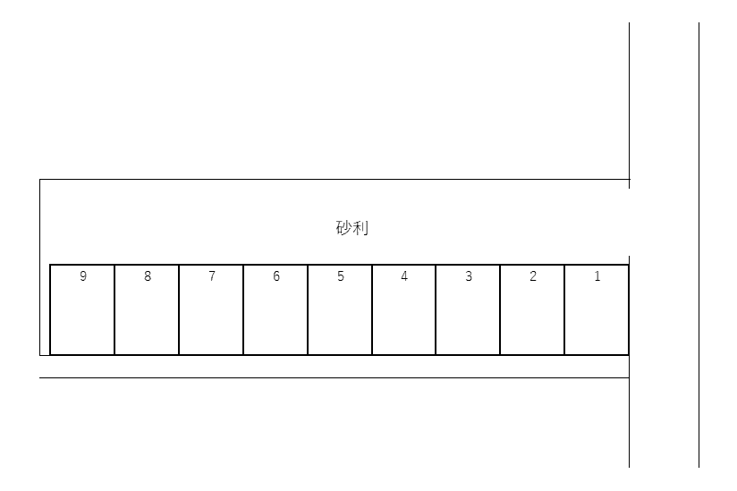 赤星第2駐車場の駐車配置図