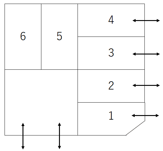 森川 駐車場の駐車配置図