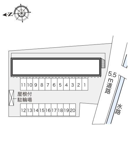 際波(21361)の駐車配置図