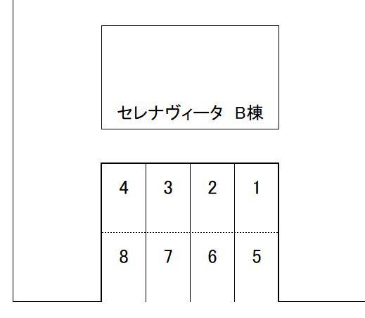 前澤駐車場の駐車配置図