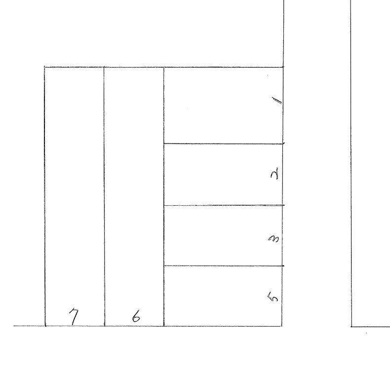 古屋駐車場の駐車配置図