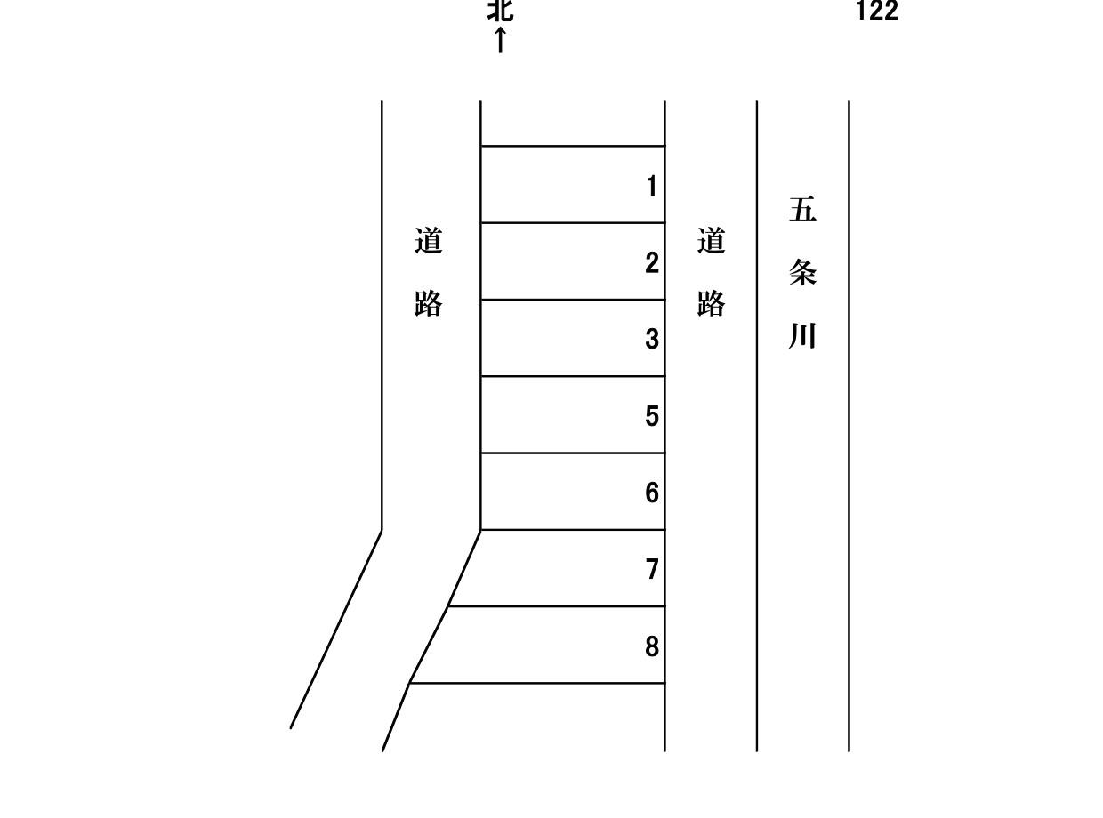 岩倉-122の駐車配置図