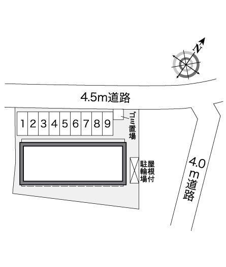 せせらぎ(25744)の駐車配置図