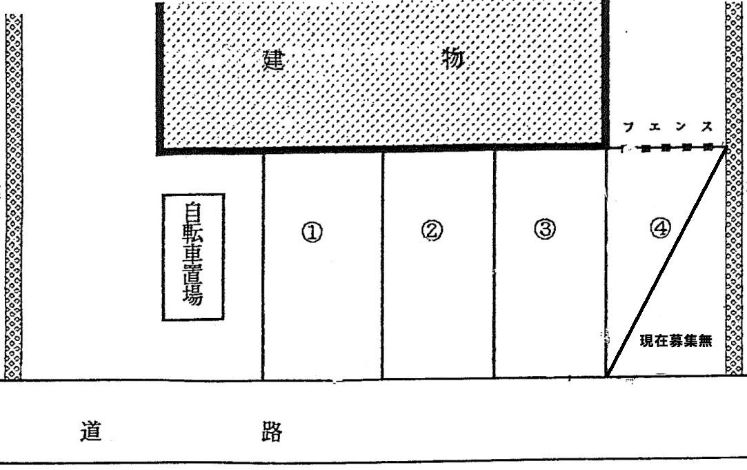 四谷ハイム駐車場の駐車配置図