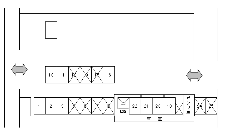 APパーク福井南の駐車配置図