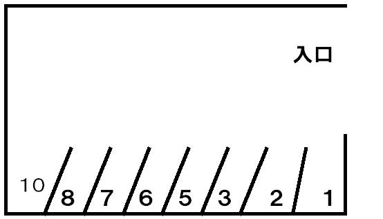 071荒江町駐車場の駐車配置図