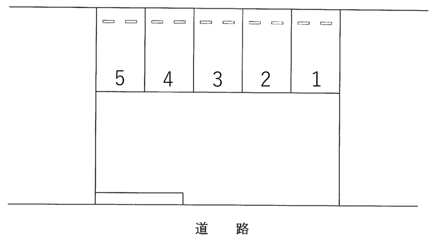 枝光4丁目A駐車場の駐車配置図