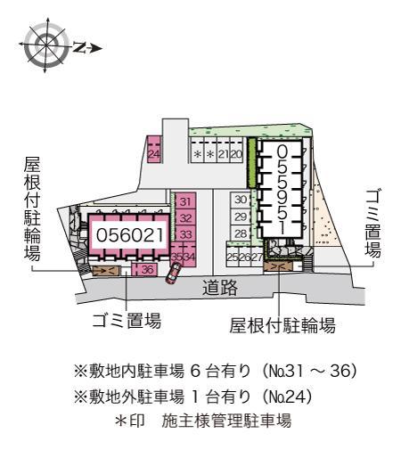 ミランダSouth ViewⅡ(56021)の駐車配置図