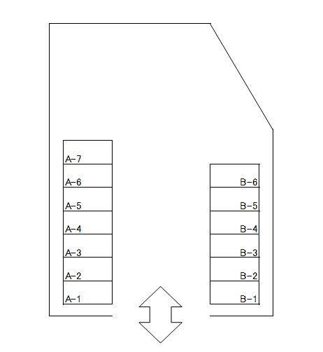港町1丁目鈴木駐車場の駐車配置図