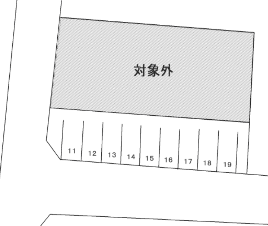 岡崎市大門四丁目大鉄商事(有)パーキングの駐車配置図