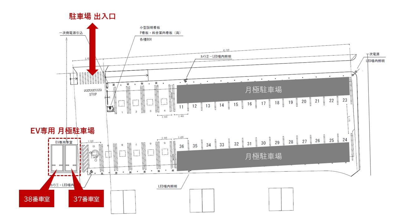 いろどりの杜の駐車配置図