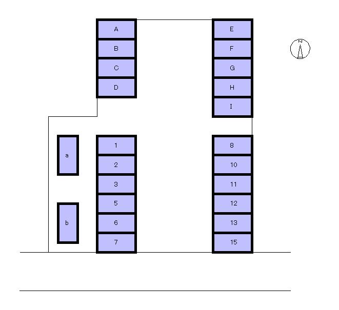 トヨノモータープール栄根2-1の駐車配置図