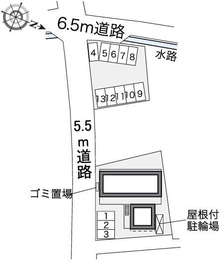 ジューンウィル(40352) 敷地外駐車場の駐車配置図