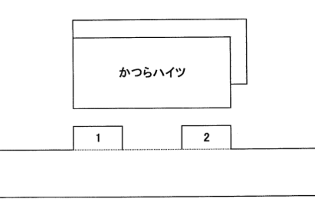 かつらハイツの駐車配置図