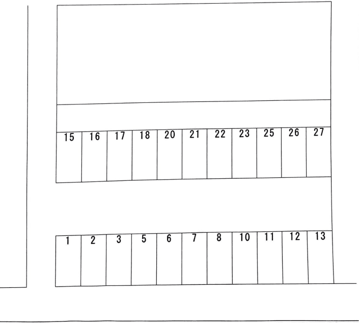 山本駐車場Ⅱの駐車配置図