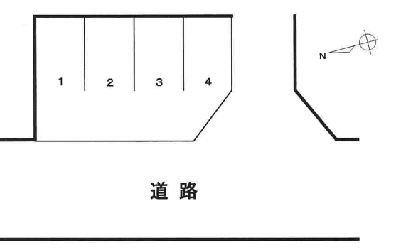 さくら駐車場の駐車配置図