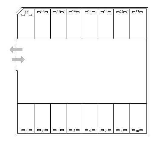 J-798の駐車配置図