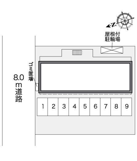 クレオ(26339)の駐車配置図