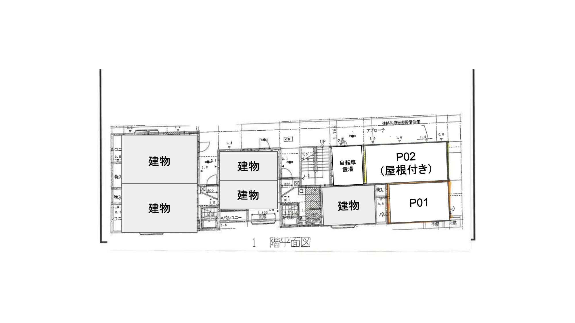 DEAR.FLAT姪浜の駐車配置図